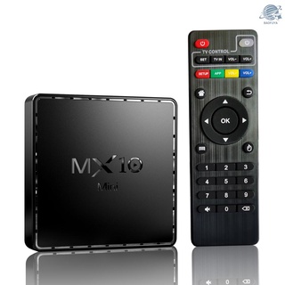 Bộ TV box MX10 Mini Android 10.0 H616 UHD 4K Media Player 6K HDR H.265 VP9 4GB / 32GB 2.4G & 5G WiFi BT4.2 LAN 100m