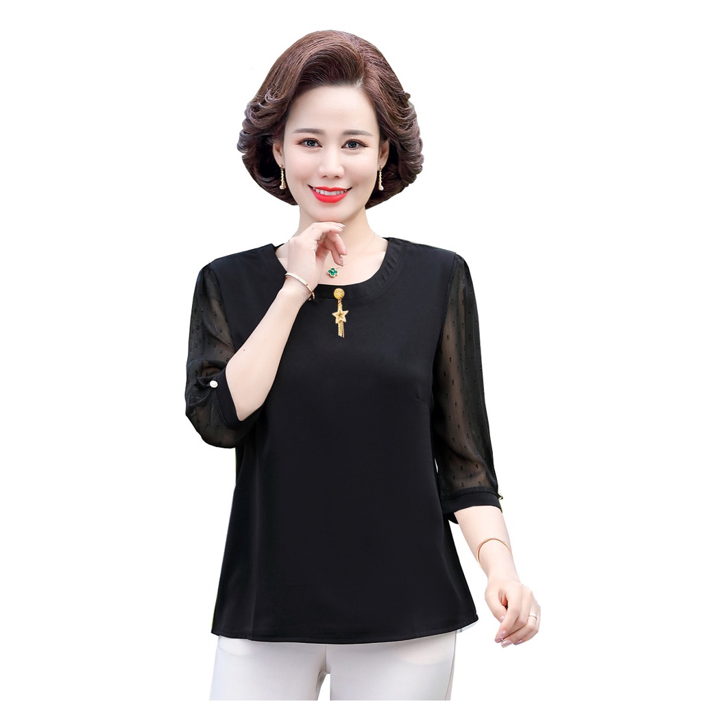 SIZE LỚN - Áo Sơ Mi Trung Niên Dáng Rộng Nhiều Mẫu Size Lớn Kiểu Áo In Họa Tiết Tuổi Trung Niên 3A32 3A06 3A02 3A17