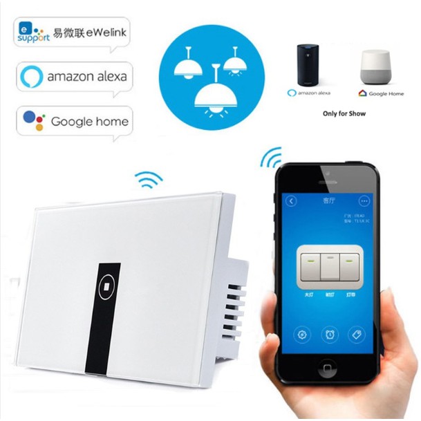 Công tắc wifi Ewelink- công tắc cảm ứng wifi 1 nút