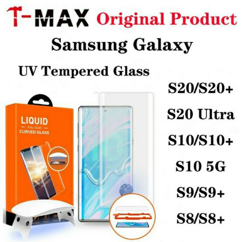 Kính cường lực UV Full keo Samsung galaxy S20 , S20 Plus , S20 Ultra Chính hãng T-MAX cao cấp vân tay siêu mượt