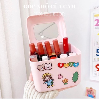 HỘP ĐỰNG SON ĐI KÈM GƯƠNG (TẶNG KÈM STICKER)
