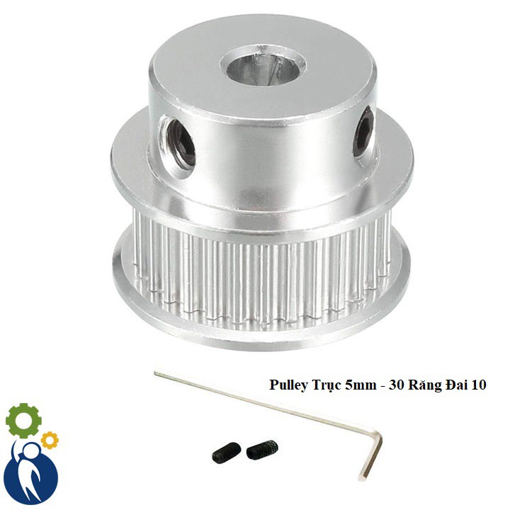 Pulley Trục 5mm - 30 Răng Đai 10