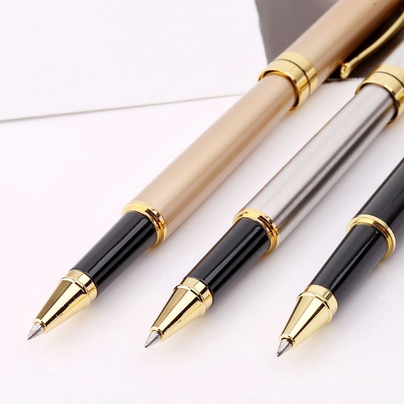 love*Luxury Metal Ballpoint Pen Signature Black Ink Gel Pens