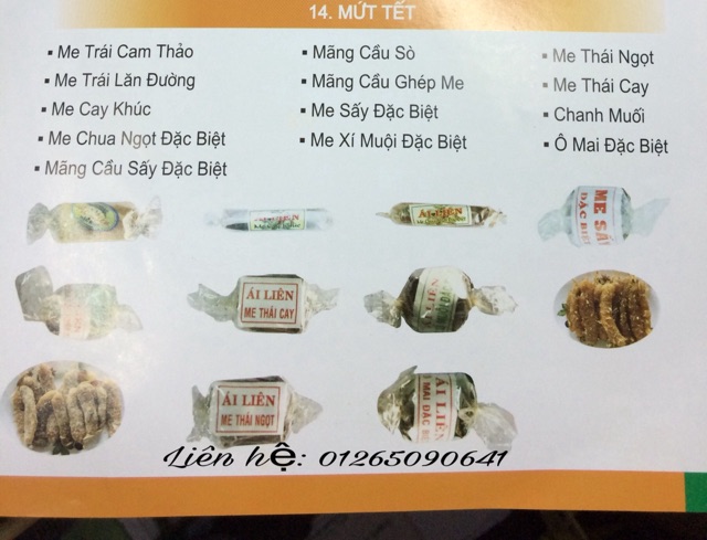 Mứt Mãng Cầu Ái Liên 500 gr loại 1