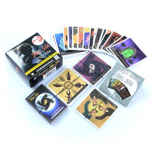 Bộ Bài Ma Sói Việt Hóa  [ HCM-GIÁ SỈ ]   Boardgame Ma Sói chất lượng cao,lá bài dầy đẹp,có hướng dẫn,chơi cực vui.