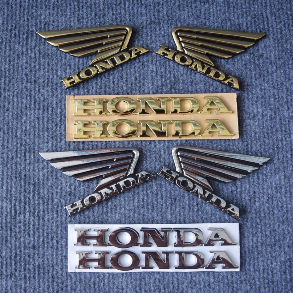 Logo Honda Cánh Én/ Cánh Chim và Logo Honda Cứng Gắn Xe Máy , Oto