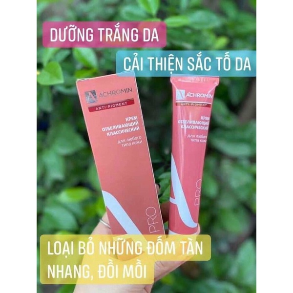 Kem nám Achromin  loại bỏ Nám, tàn nhang, dưỡng trắng da