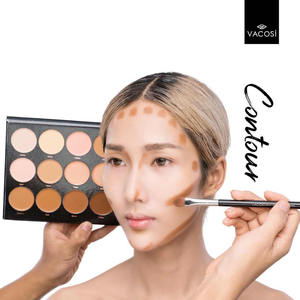 BẢNG CHE KHUYẾT ĐIỂM VÀ CHỈNH MÀU CHUYÊN NGHIỆP VACOSI 20 Ô - 20CC CONCEAL & CORRECT | BigBuy360 - bigbuy360.vn