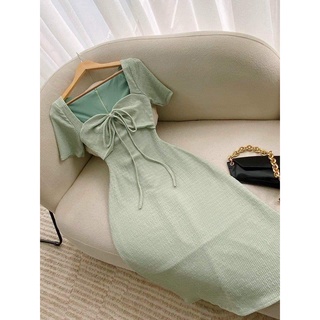 ĐẦM THUN GÂN XỐP CUỘC NƠ BIGSIZE