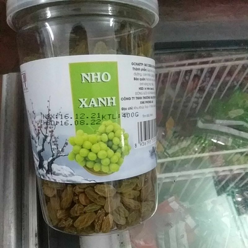 nho xanh 400g