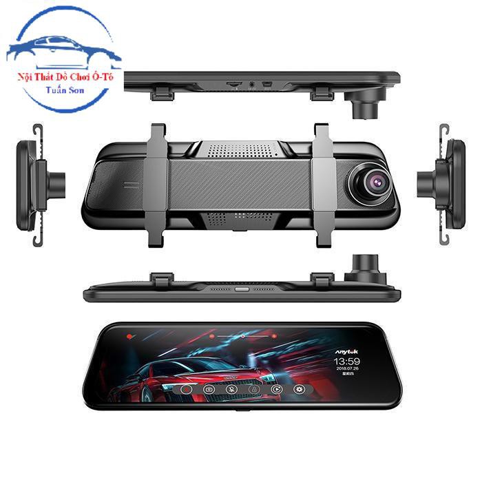 CAMERA HÀNH TRÌNH ANYTEK T12 GƯƠNG 10 INC ANYTEK T12 SIÊU NÉT FULLHD KÈM CAMERA LÙI | BigBuy360 - bigbuy360.vn