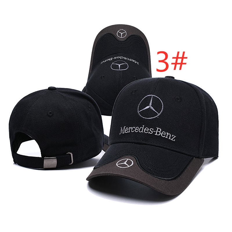 Mũ Lưỡi Trai Màu Đen In Logo Mercedes Benz