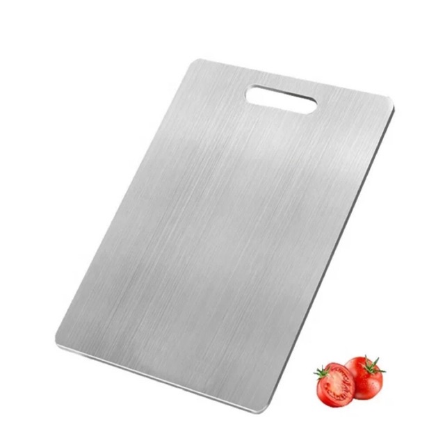 [HÀNG LOẠI DÀY·] Thớt inox cao cấp SUS 304 Kháng khuẩn, rã đông nhanh, cường lực, chống ẩm mốc, chống rỉ sét 35X25CM