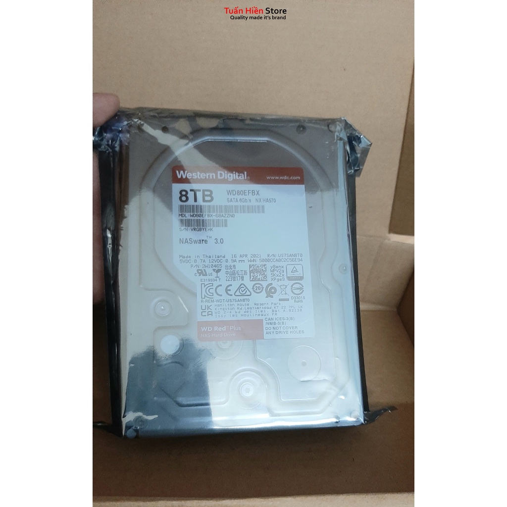 Ổ cứng HDD WD Red Plus 8TB  3.5-inch SATA III