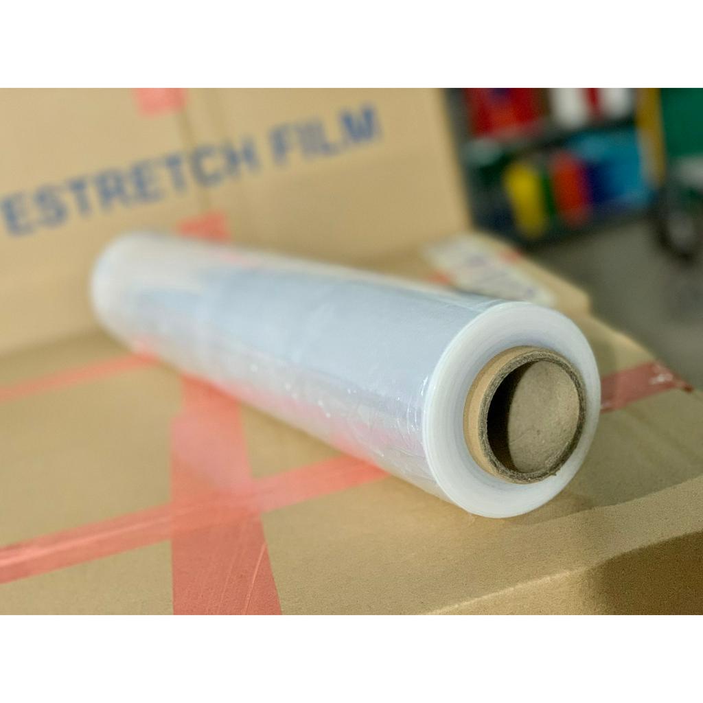 Màng PE trắng 2kg lõi 500g dài 50cm dùng quấn hàng hóa, sản phẩm