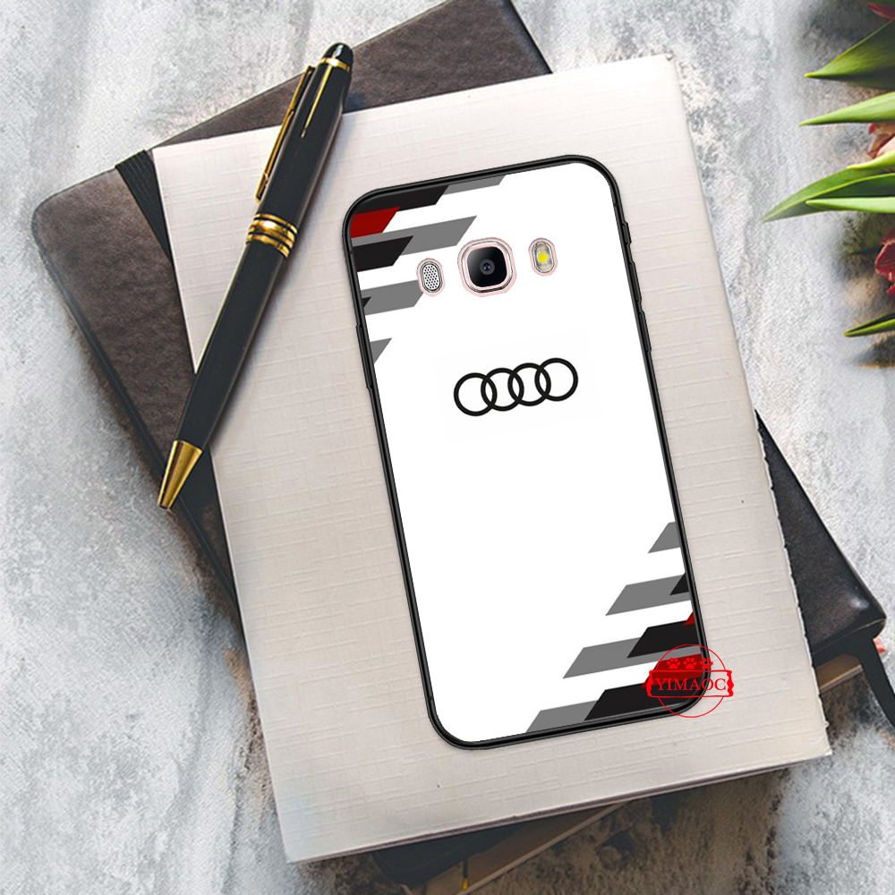 Ốp lưng hoạ tiết logo audi cho Samsung A3 A5 A6 Plus A7 A8 A9 2016 2017 2018 A20E