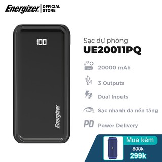Sạc dự phòng Energizer UE20011PQ 20000mAh