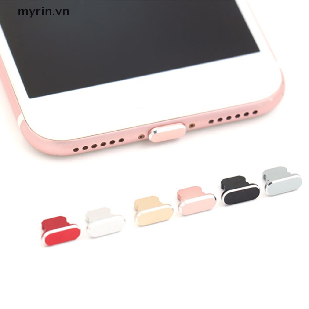 Nút Bịt Cổng Sạc Chống Bụi Bằng Kim Loại Cho iPhone