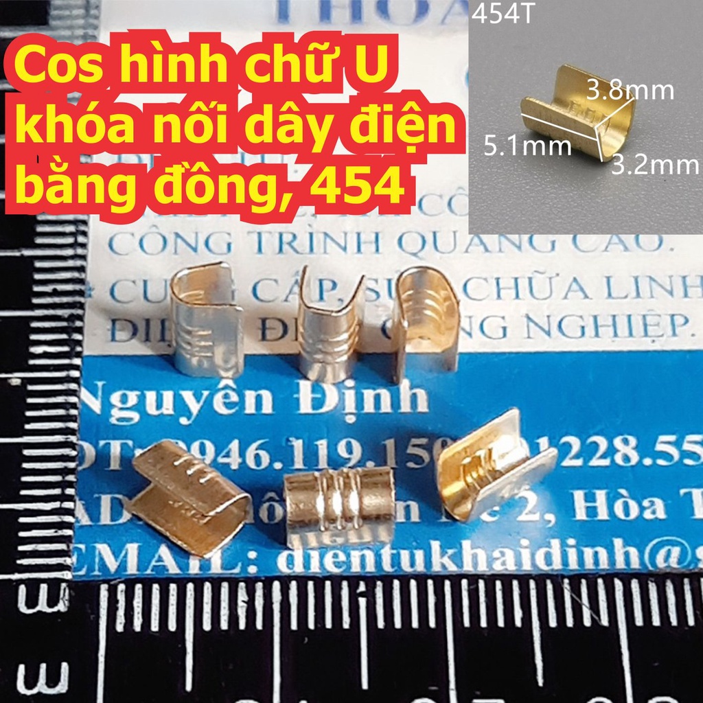 Gói Cos hình chữ U 454 khóa nối dây điện bằng đồng 454A 454B 454C 454D 454E 454T kde7763