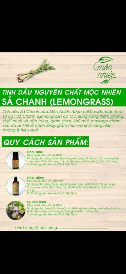 Combo 5 chai tinh dầu mộc nhiên 10 ml