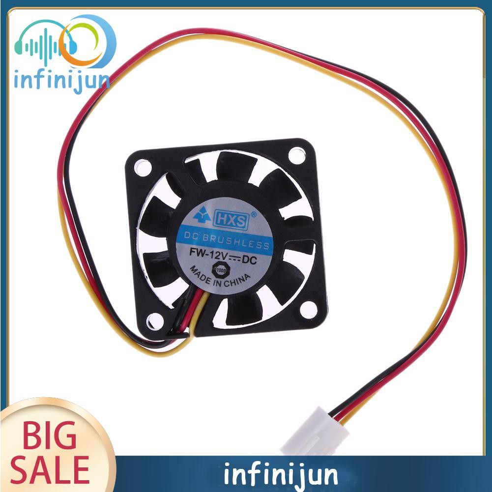 Quạt Tản Nhiệt Cpu 3 Pin 40mm 40x40x10mm Dc 12v