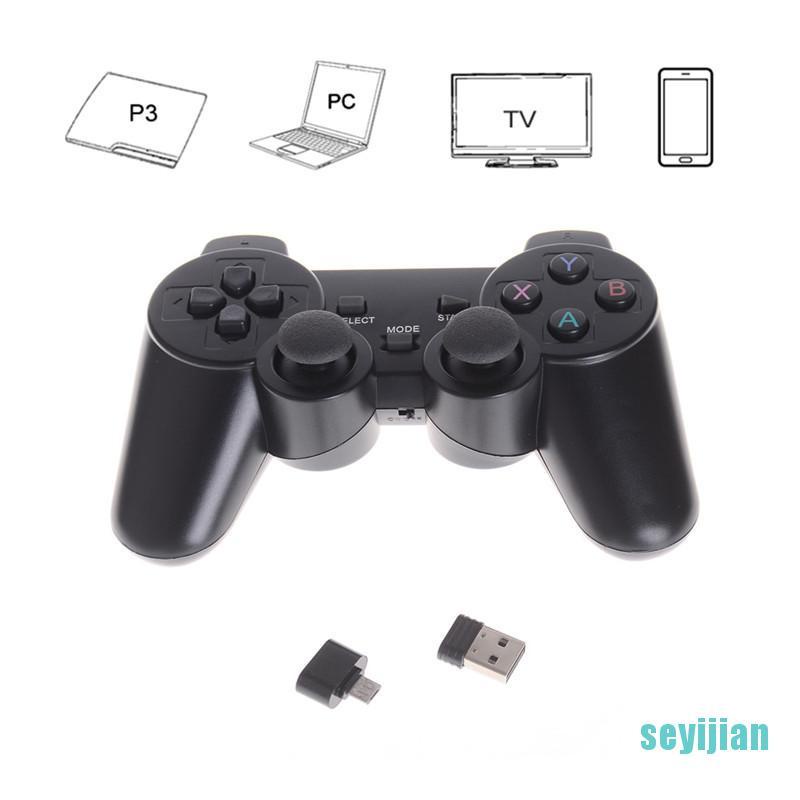Tay Cầm Điều Khiển Chơi Game Không Dây 2.4GHz Cho PS3 PC TV Box