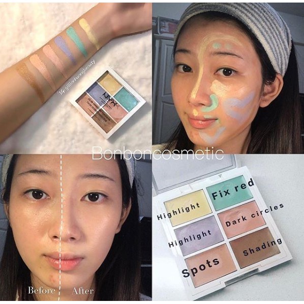 Bảng che khuyết điểm Nyx Color correcting concealer