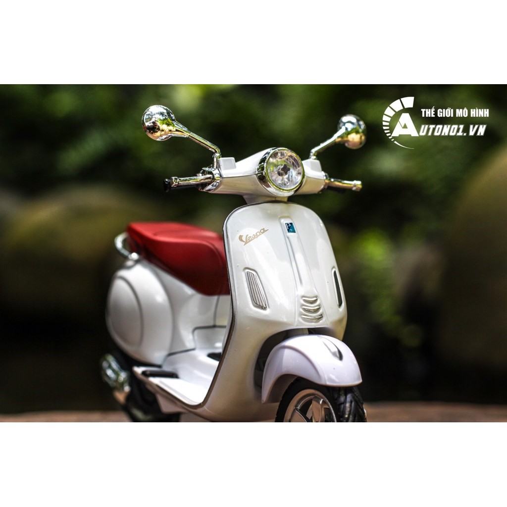 MÔ HÌNH XE VESPA PRIMAVERA 150 WHITE 1:12 MAISTO 6901