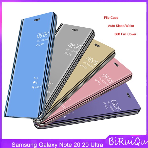 Bao da điện thoại mặt kính thông minh cho Samsung Galaxy Note 20 20 Ultra