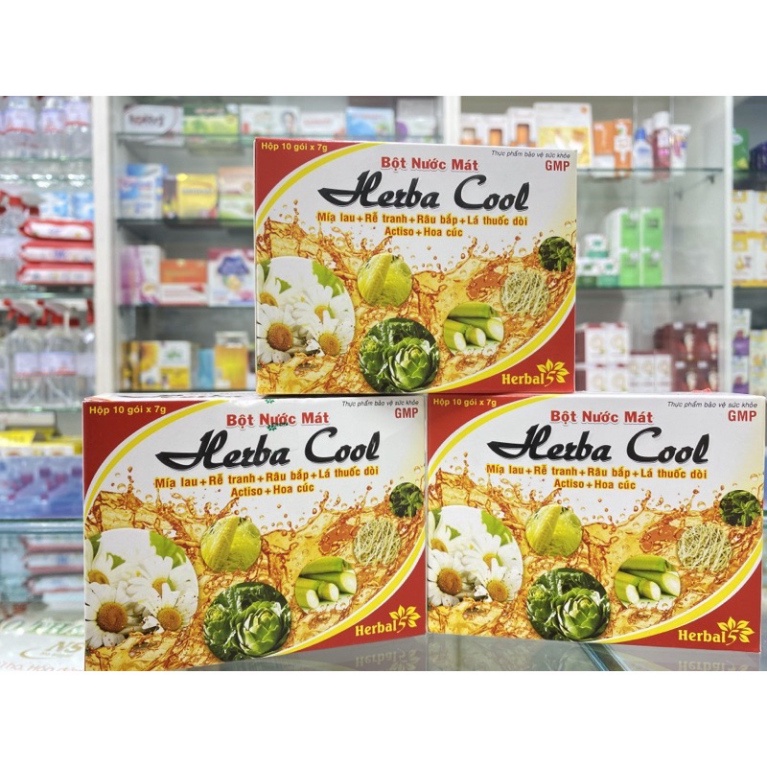 [Chính hãng] Bột Nước Mát Herba Cool ( 1gói x 7g)  Date mới