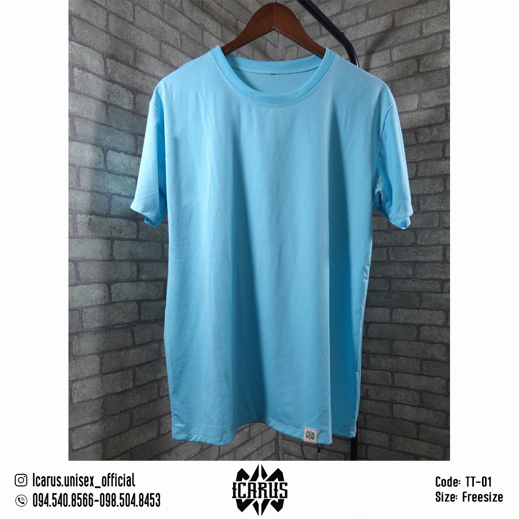 Áo Thun Icarus Unisex Form Rộng Phông Trơn Nhiều Màu | BigBuy360 - bigbuy360.vn
