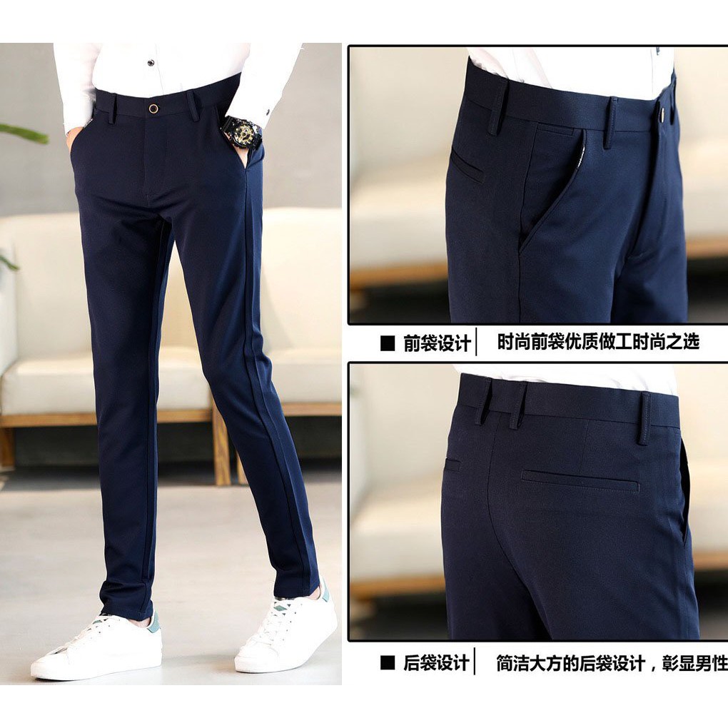 ❤️HÀNG CAO CẤP❤️ Quần Âu Nam Đẹp Kiểu Dáng Ôm Body Hàn Quốc Vải Mịn Co giãn Chống Nhăn Không Bai Màu | BigBuy360 - bigbuy360.vn