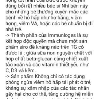 Bill kèm immunloges hàng Đức