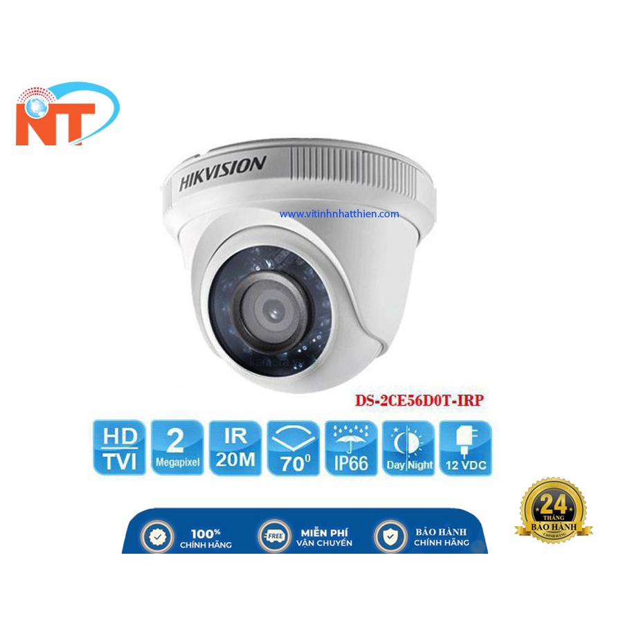 CAMERA HD-TVI ANALOG HIKVISION DS-2CE56D0T-IRP 2.0 MEGAPIXEL