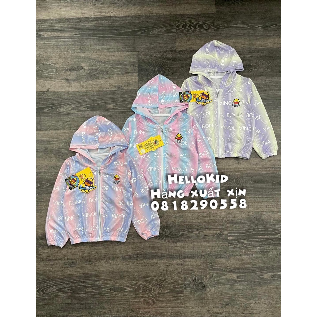 A403 - Áo chống nắng làm mát loang sành điệu vịt vàng cho bé