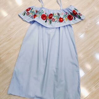 ĐẦM THÊU HOA D703