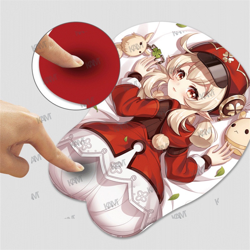 Tấm Lót Chuột Máy Tính 3D Hình Anime Bằng Silicone