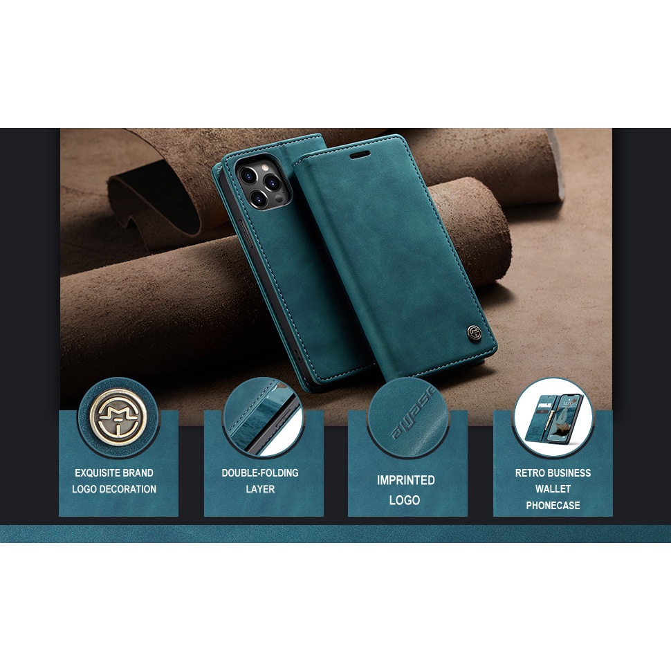 Bao da dành cho iPhone 13/13 Pro/ 13 Pro Max dạng ví chính hãng Caseme