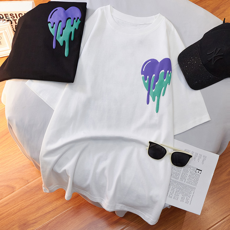 NRVP Mới 2021 Áo Thun Cotton Hàn Quốc Ngắn Tay Size Lớn Cho Nữ