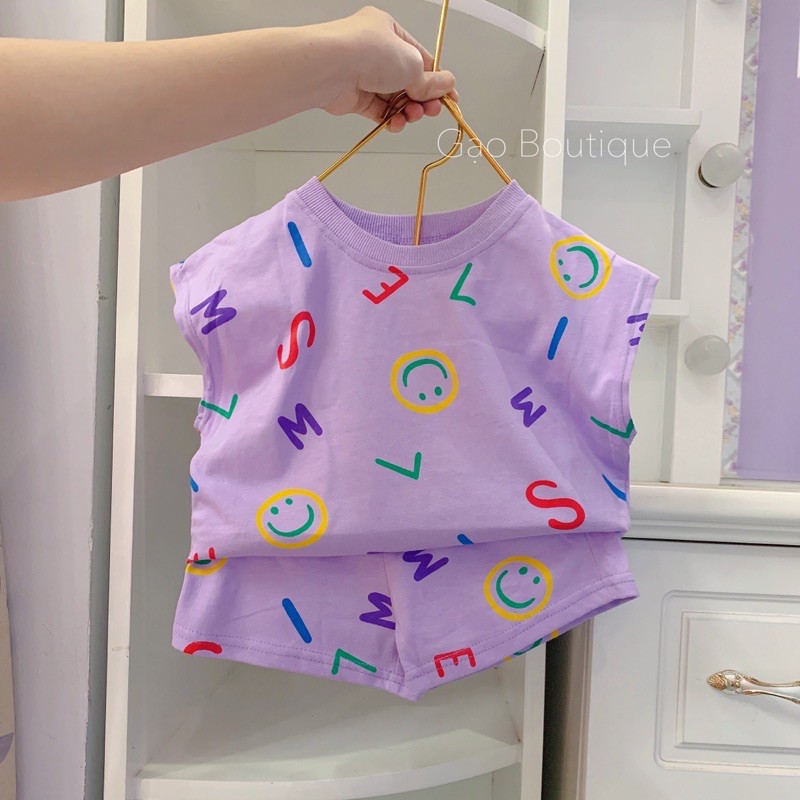 [Hình thật] Đồ bộ cho bé gái