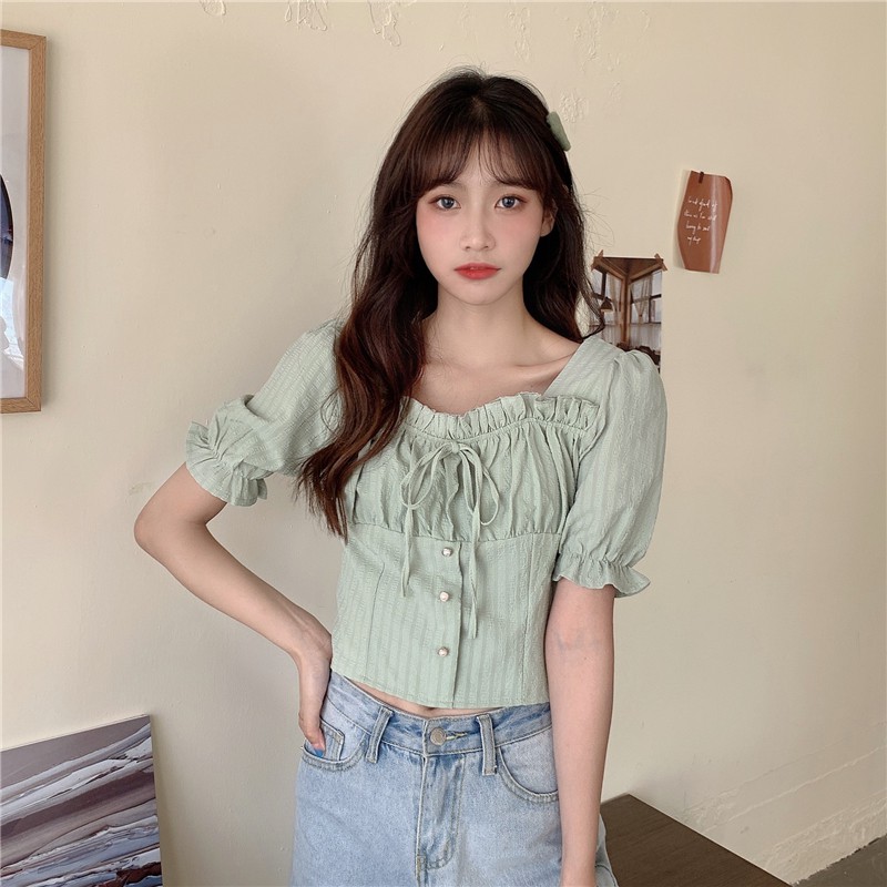 [SẴN] Áo kiểu sơ mi nữ Ulzzang Quảng Châu ASC86