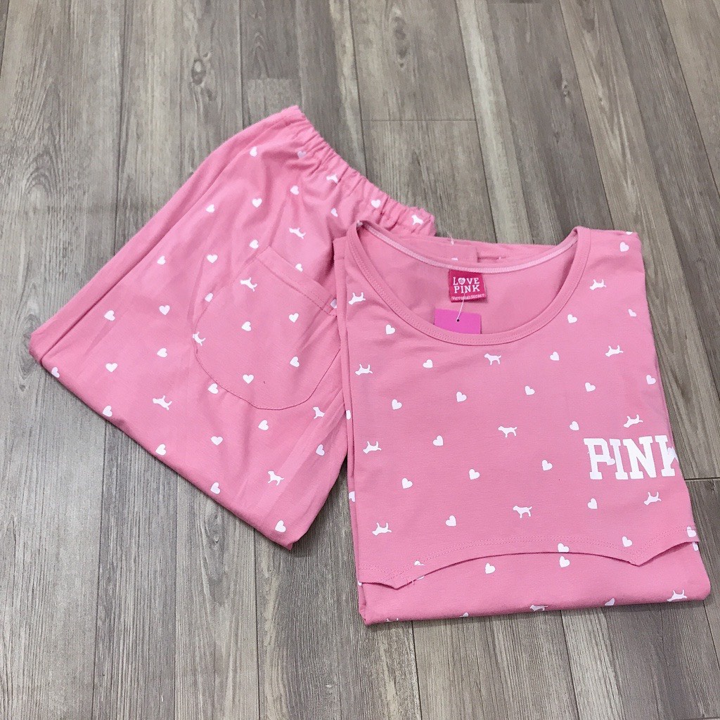 Bộ đồ bầu và sau sinh  2MAMA dài tay pink, chất cotton cao cấp cho mẹ bầu mặc nhà có nắp mở cho con bú V008