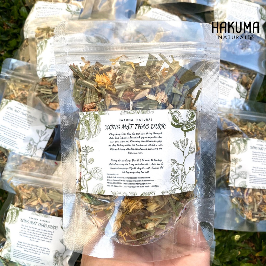 Xông Mặt Thảo Dược Thải Độc Trị Mụn Se Khít Lỗ Chân Lông Và Làm Mờ Vết Thâm Hakuma | BigBuy360 - bigbuy360.vn