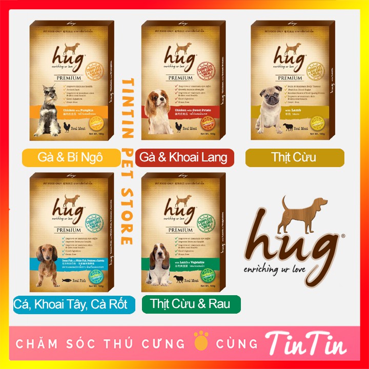 Pate Dinh Dưỡng Cho Chó HUG Cho Chó Gói 120 Gram