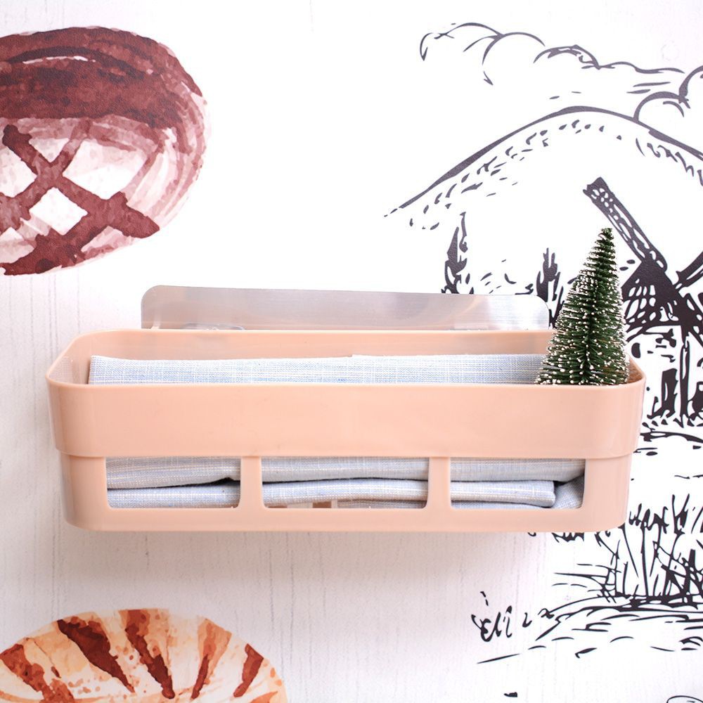 Khay nhựa đựng dụng cụ nhà bếp &amp; phòng tắm dán tường