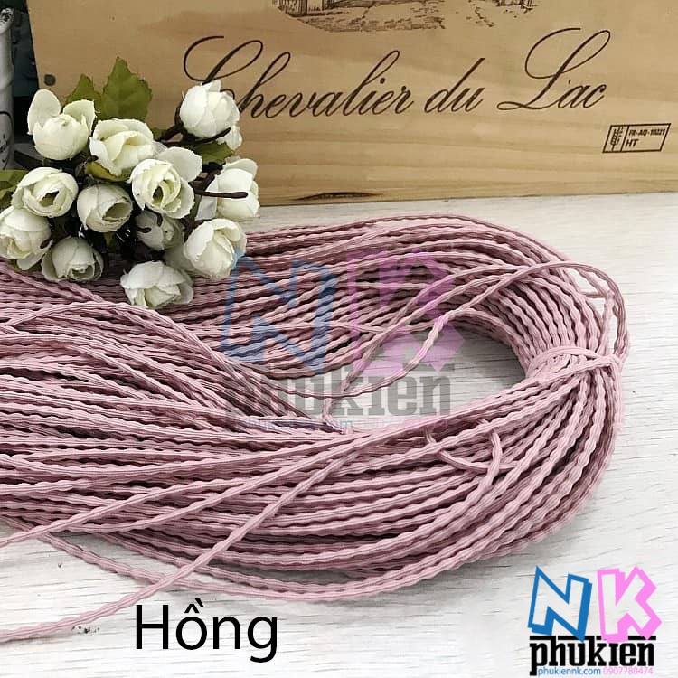 Chun nấc chun xoắn thừng làm cột tóc kiểu Hàn Quốc 2-3mm