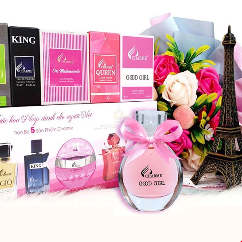 Bộ Set Nước Hoa Charmee 5 Chai Mini | Thế Giới Skin Care