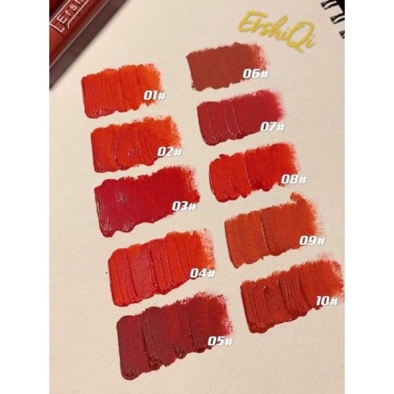 Set Son kem 10 Cây ErshiQi Velvet
