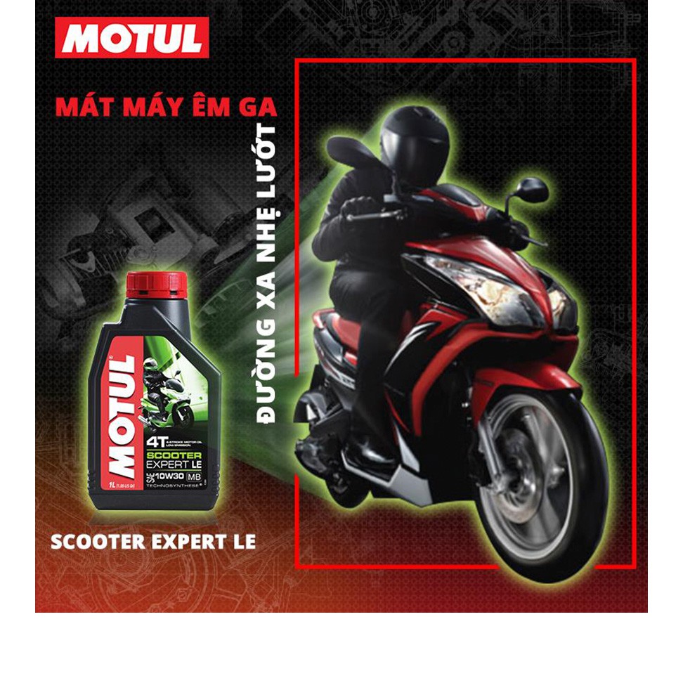 Nhớt Motul Scooter Expert 10W40 0.8L Và 1 Tuyp Lab Motul Cho Xe Tay Ga Cao Cấp