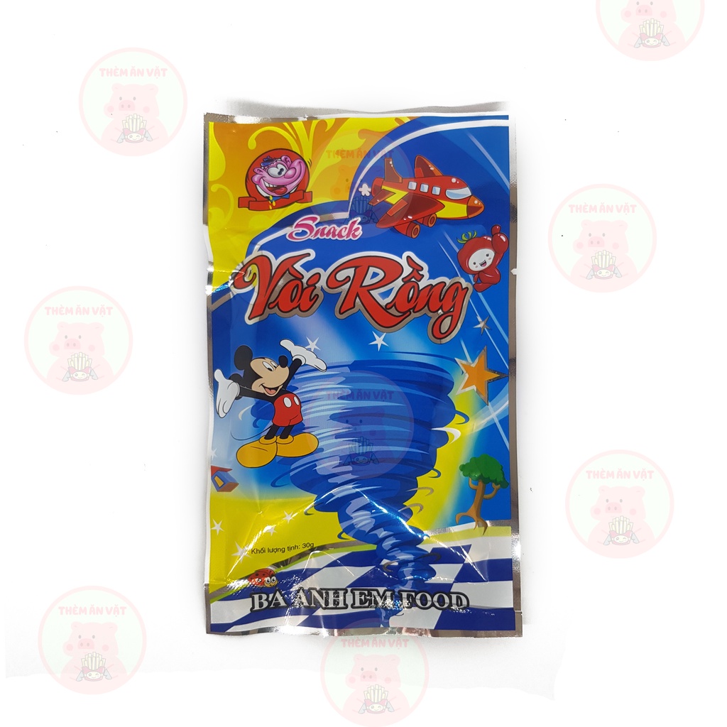 10 Gói Snack Vòi Rồng Hương Vị Cay Cay, Đậm Đà Tuổi Thơ